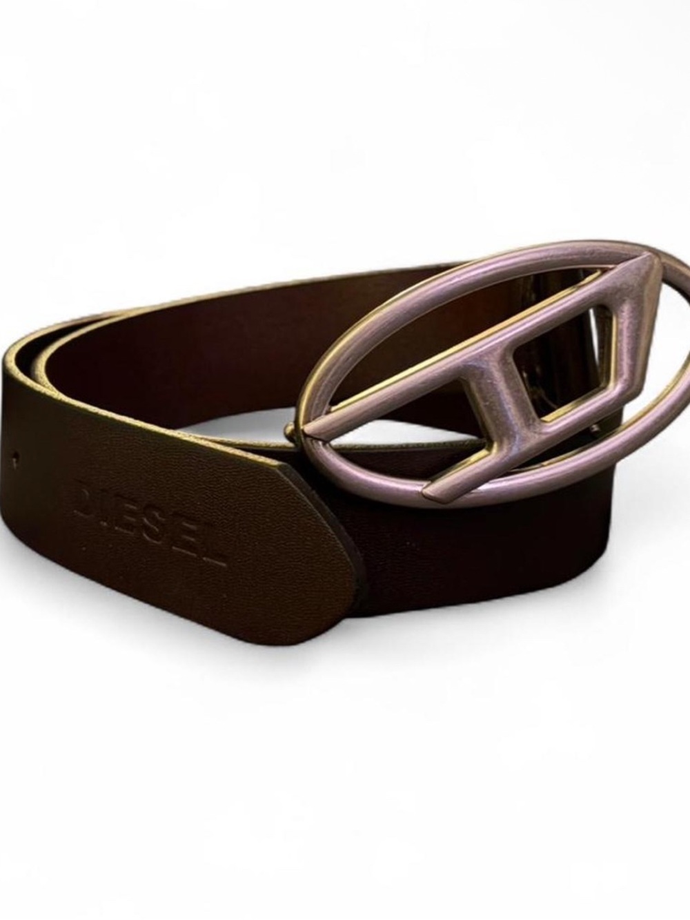 Brown Leather Diesel belt